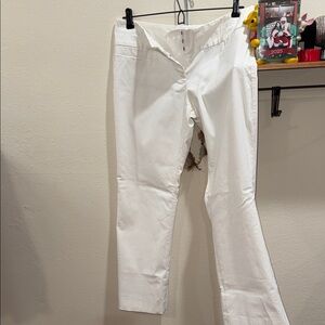 The Limited White Stretch Trousers